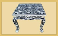 Wooden Inlay Tea Table